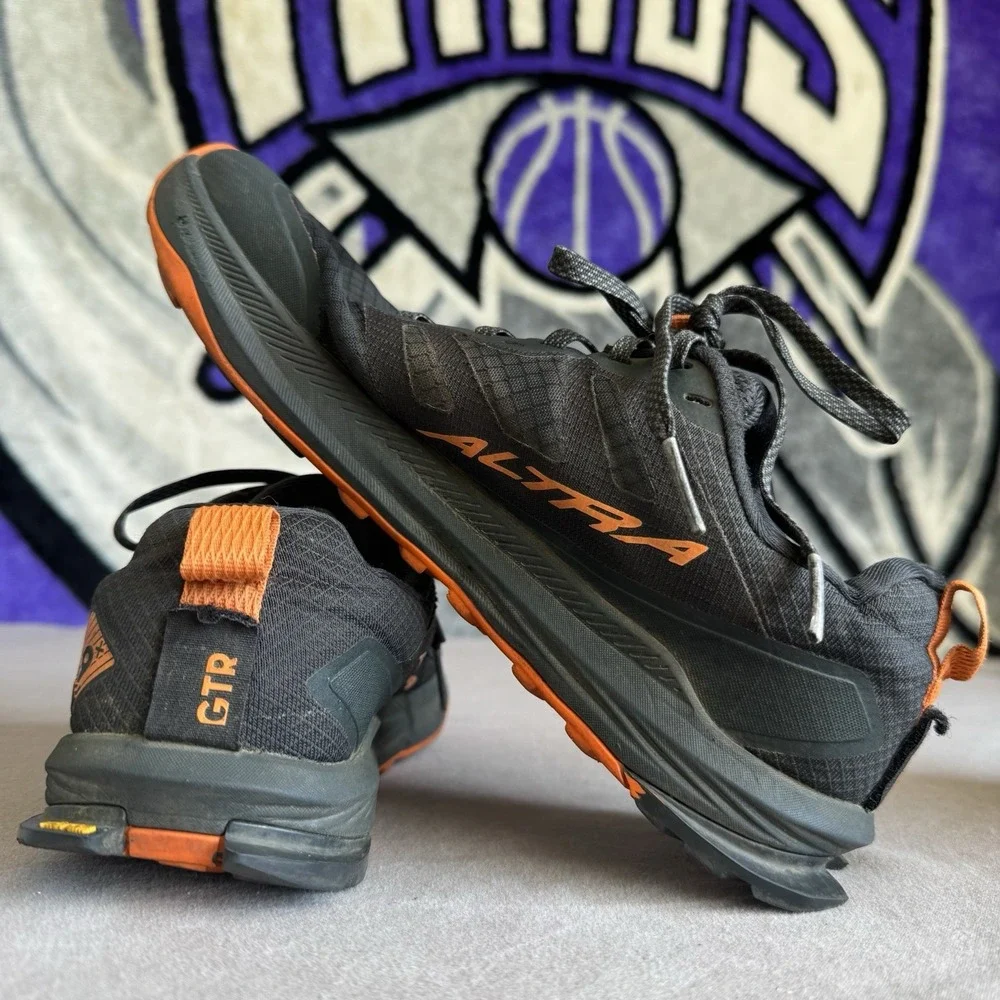 Size 8.5 - Altra Lone Peak 9 GTR BLACK AL0A85RG013 VIBRAM Mens Shoes